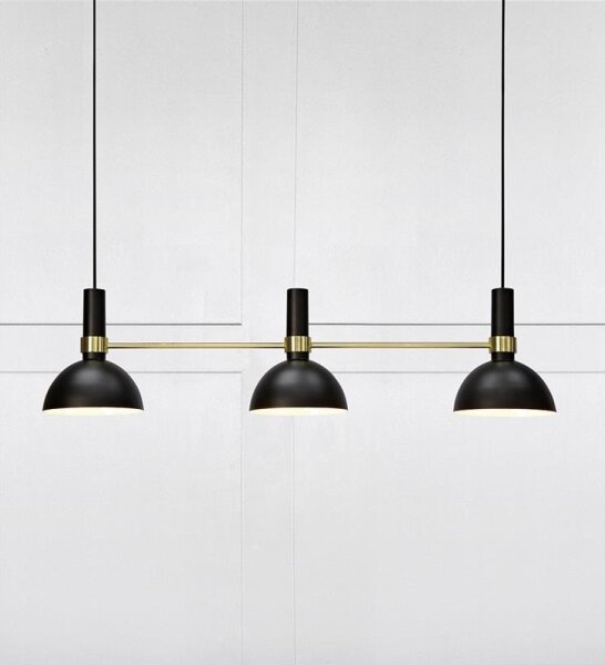 Markslöjd 106971 - Lustr na lanku LARRY 3xE27/60W/230V černá/zlatá