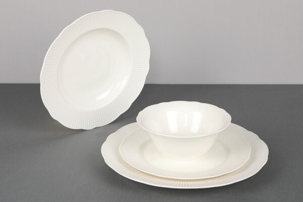 ASIR Porcelánová jídelní souprava 24 ks RICE bílá