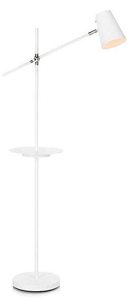 Markslöjd 107308 - Stojací lampa s USB LINEAR 1xE14/40W/230V