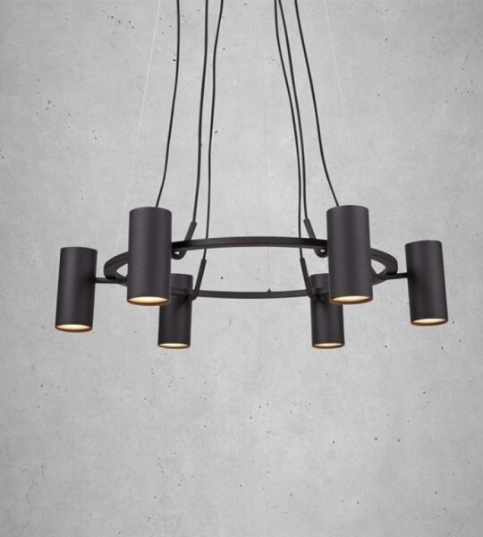 Markslöjd 107357 - Lustr na lanku PORTO 6xGU10/12W/230V