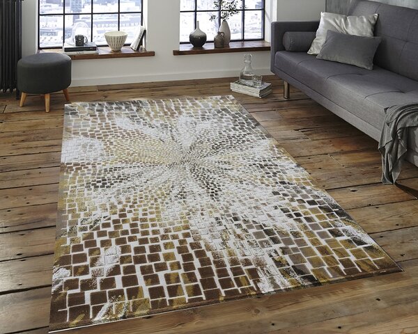 Berfin Dywany, Kusový koberec Vals 8006 Beige, 200x290, hnědá, ložnice