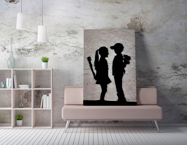 ASIR Nástěnný obraz LOVE? plátno 50 x 70 cm