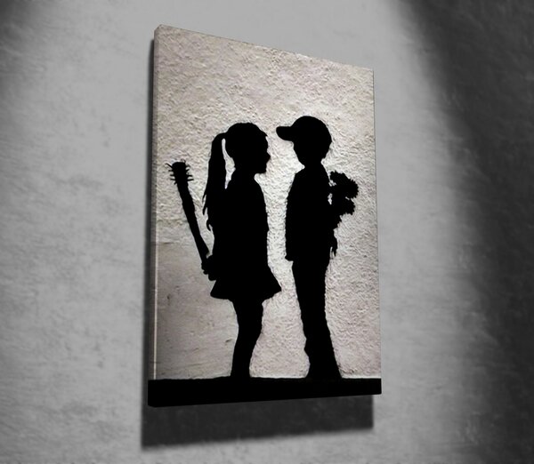 ASIR Nástěnný obraz LOVE? plátno 50 x 70 cm