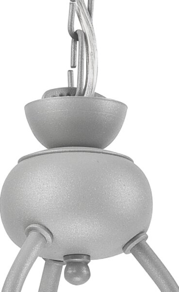 Lustr na řetězu RETRO II 3xE27/60W/230V stříbrná