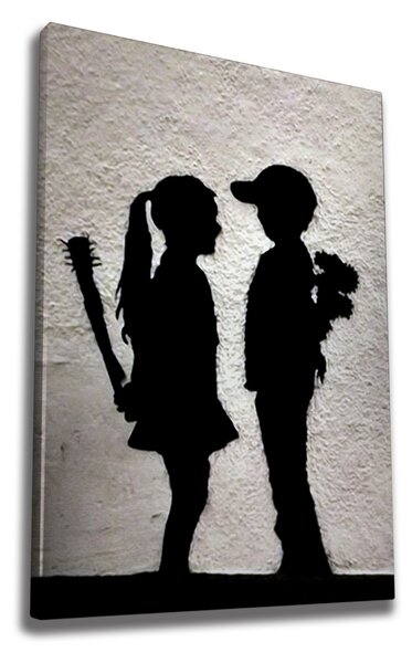 ASIR Nástěnný obraz LOVE? plátno 50 x 70 cm