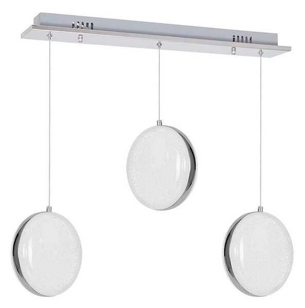 LED Lustr na lanku LIRA 3xLED/27W/230V