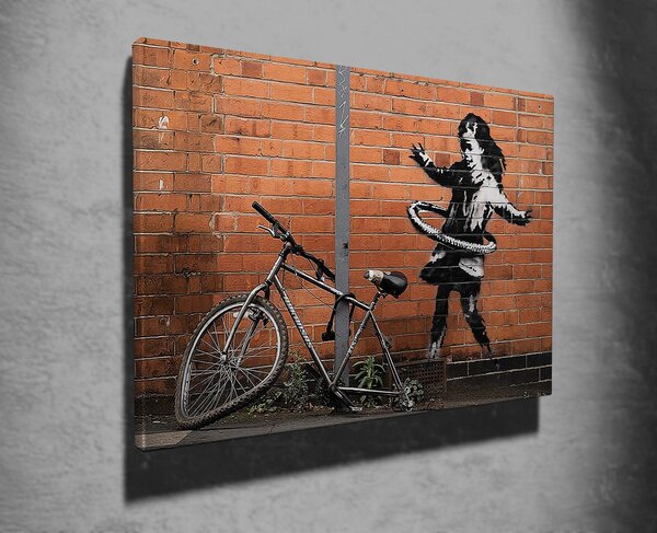 ASIR Nástěnný obraz BIKE plátno 70 x 100 cm