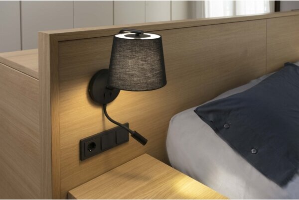 FARO 29330 - LED Nástěnná lampička BERNI 1xE27/20W/230V + LED/3W