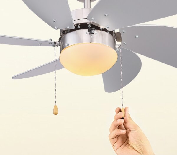 Globo 03801 - Stropní ventilátor RIVALDO 1xE14/60W/230V