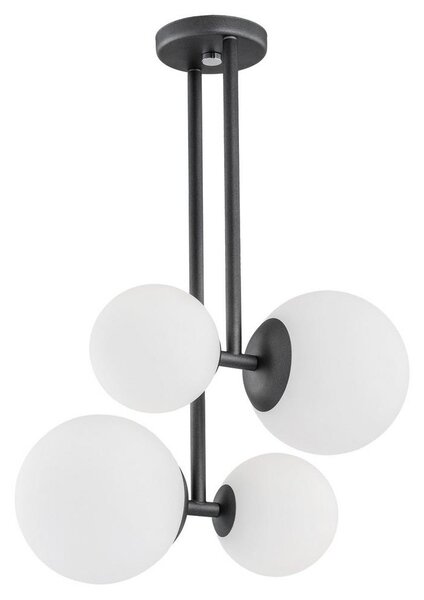 Argon 1645 - Lustr na tyči ASPEN 4xE27/15W/230V antracit