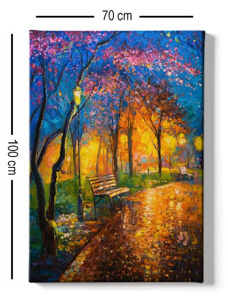 ASIR Nástěnný obraz BENCH plátno 70 x 100 cm