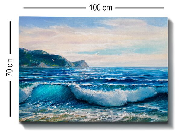 ASIR Nástěnný obraz BEACH plátno 70 x 100 cm