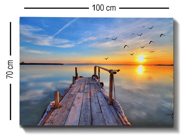 ASIR Nástěnný obraz SUNSET plátno 70 x 100 cm