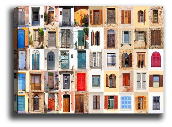 ASIR Nástěnný obraz DOORS plátno 70 x 100 cm