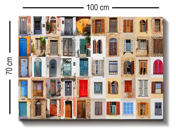 ASIR Nástěnný obraz DOORS plátno 70 x 100 cm