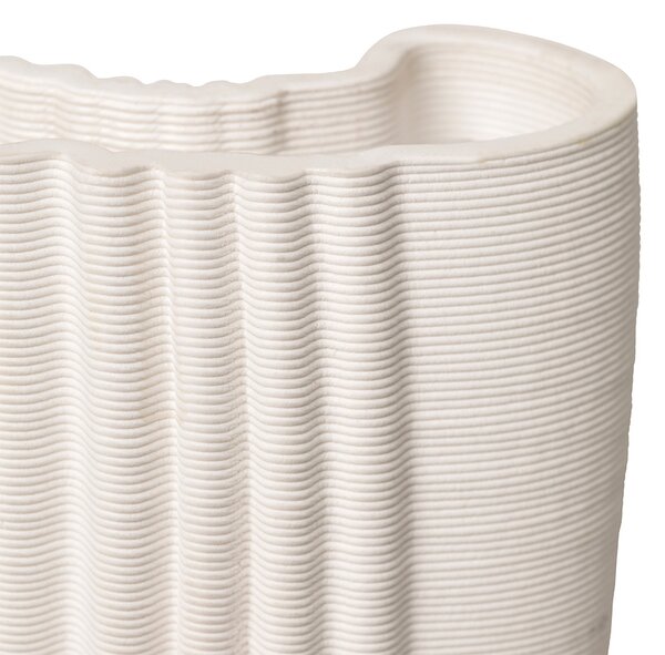 Ferm Living designové vázy Moire Vase Off-White L