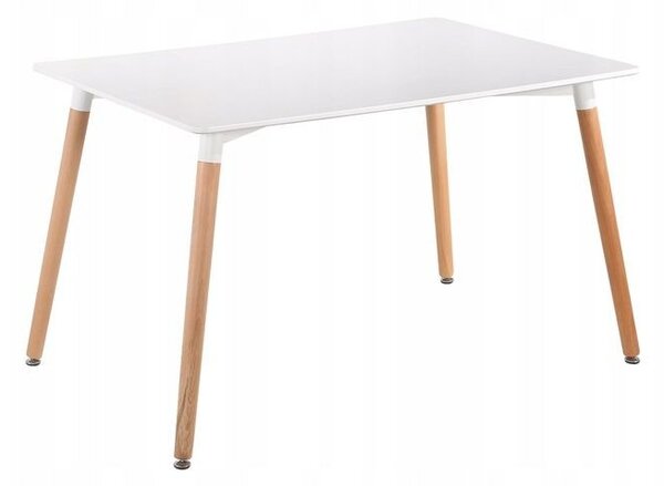 MODERNHOME Moderní jídelní stůl 120x80 cm Copper bílý