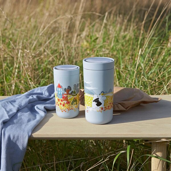 STELTON Termohrnek To Go Click, 0,2 l, Soft Sky x Moomin