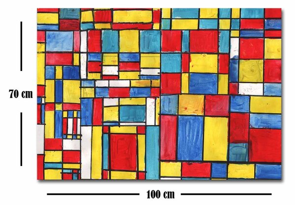 ASIR Nástěnný obraz MONDRIAN 100 x 70 cm