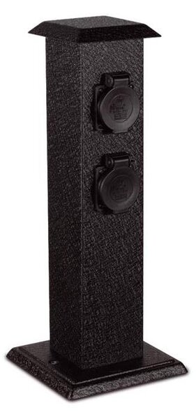 Ecolite XSMM-204F - Venkovní zásuvkový sloupek 4Z IP44