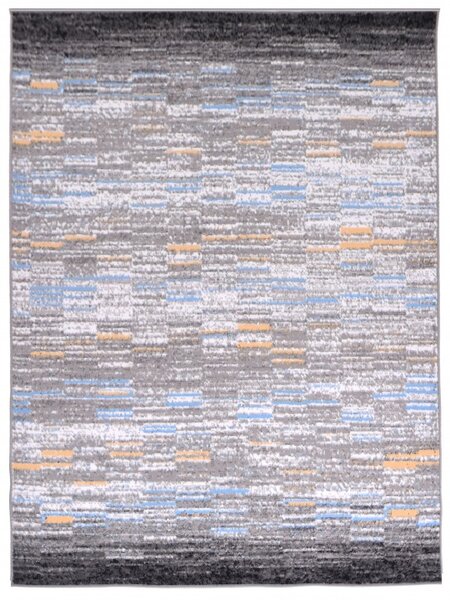 Makro Abra Kusový koberec VISION Q199A šedý / žlutý Rozměr: 120x170 cm