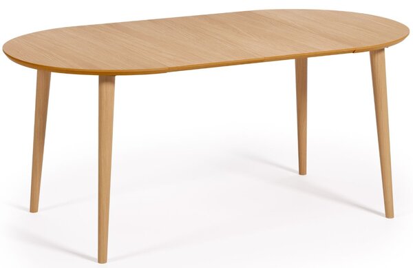 Kave Home Dubový rozkládací jídelní stůl Oqui 90-170 x 90 cm