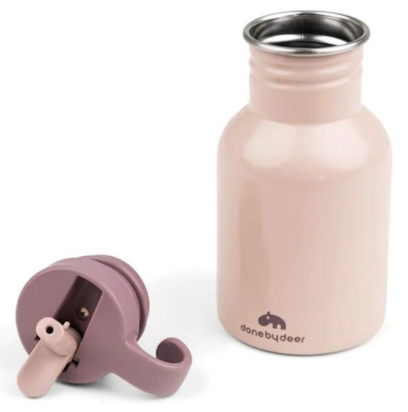 -25 % Dny MOMENTI– Růžová nerezová láhev Done by Deer Ozzo 350 ml