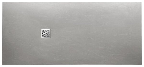 Sapho, MITIA sprchová vanička z litého mramoru, obdélník 120x90x3 cm, šedá