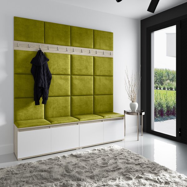 ETapik - Čalouněný panel 30 x 30 cm - Olivová 2312