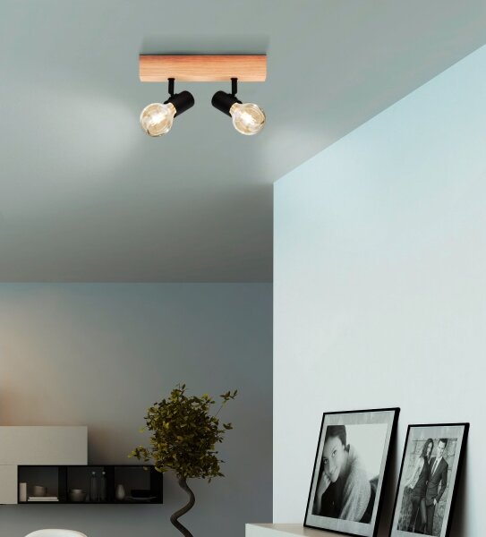 Eglo 99478 - Bodové svítidlo TOWNSHEND 2xE27/60W/230V
