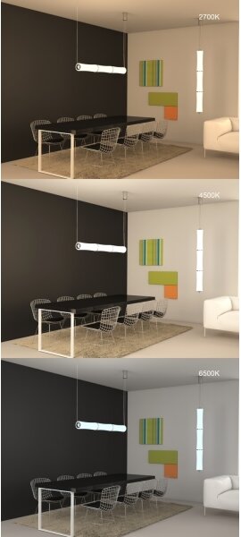 Immax NEO 07103L -LED Stmívatelný lustr na lanku BAMBOOS 45W/230V 135 cm Tuya+DO