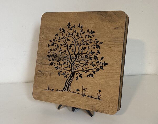 "Ořešák" lampa 31x31cm provedení povrchu: dub světlý