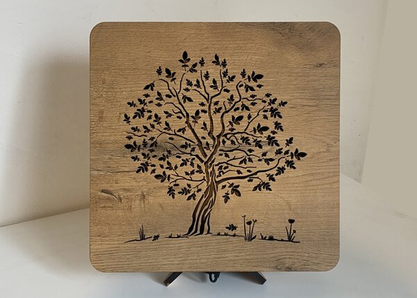 "Ořešák" lampa 31x31cm provedení povrchu: dub světlý