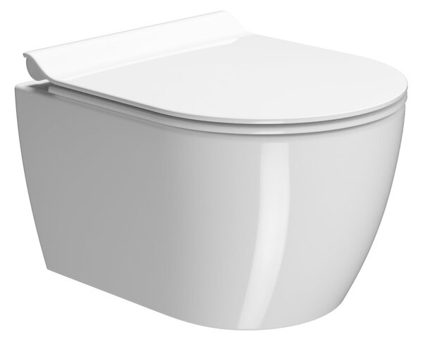 GSI GSI, PURA závisná WC mísa, Swirlflush, 46x36 cm, bílá ExtraGlaze, 880211