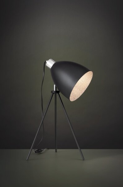 Eglo 79378 - Stolní lampa MAREPERLA 1xE27/60W/230V černá