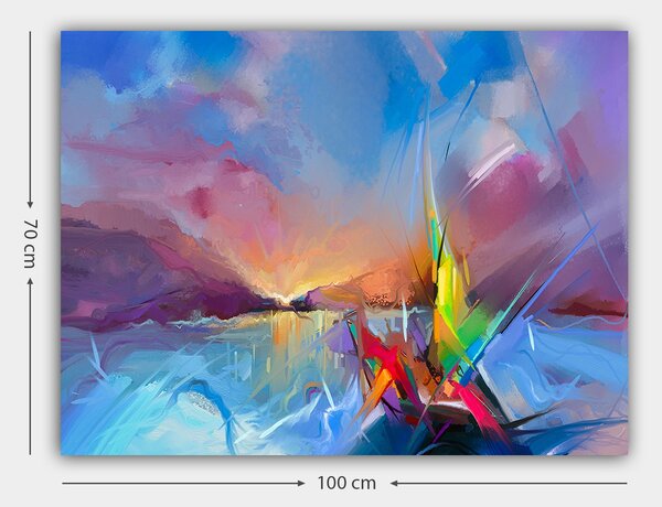 ASIR Nástěnný obraz ABSTRAKCE plátno 100 x 70 cm