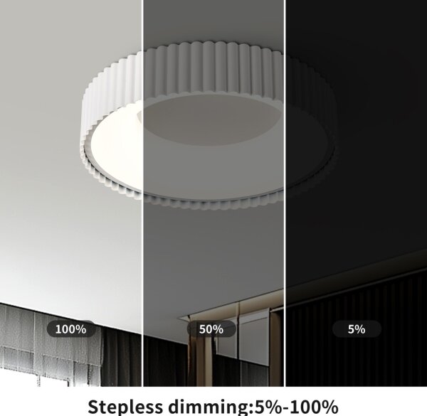 Brilagi - LED Stmívat. stropní svít. FALCON MODERN LED/30W/230V 40 cm bílá + DO