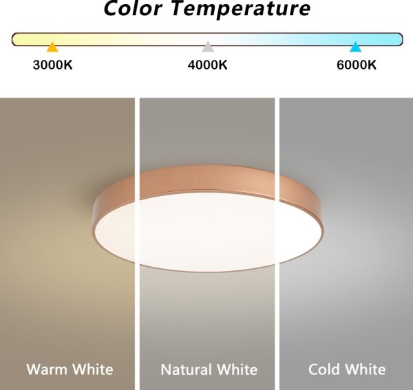Brilagi - LED Stropní svít. POOL LED/60W/230V 3000/4000/6000K pr. 50 cm bronzová