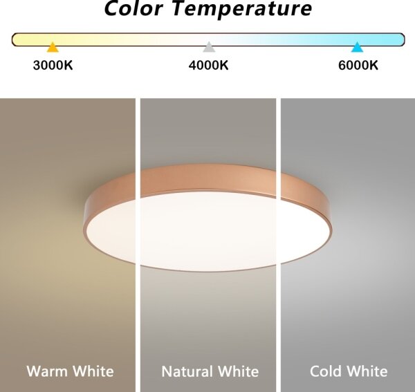 Brilagi - LED Stropní svít. POOL LED/60W/230V 3000/4000/6000K pr. 60 cm bronzová