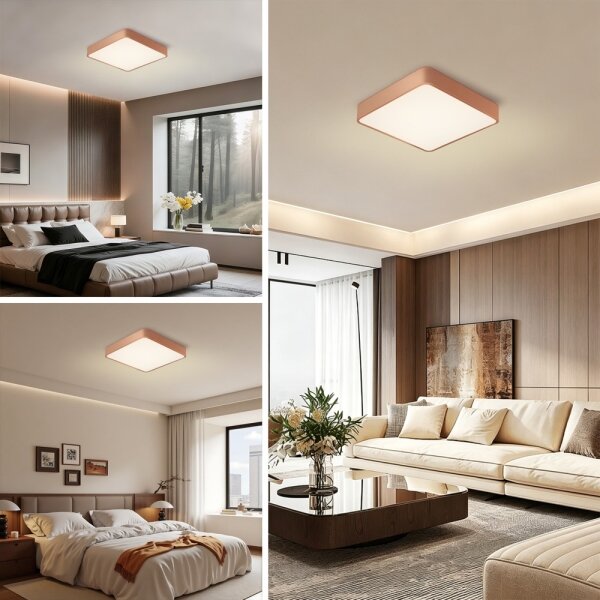 Brilagi - LED Stropní svít. POOL LED/48W/230V 3000/4000/6000K 50x50 cm bronzová
