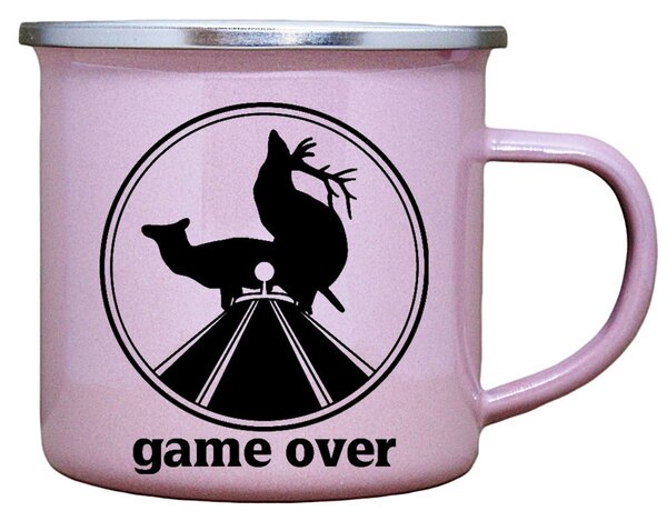 Plecháček s vtipným potiskem game over Barva: Růžová