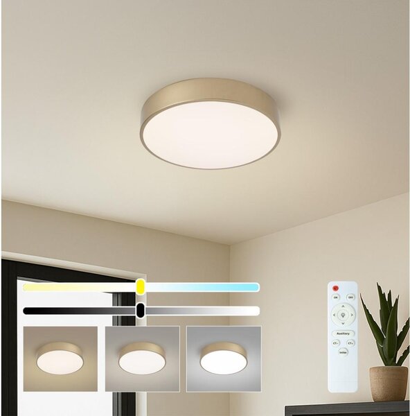 Brilagi - LED Stmívatelné strop. svítidlo POOL LED/36W/230V pr. 30 cm zlatá + DO