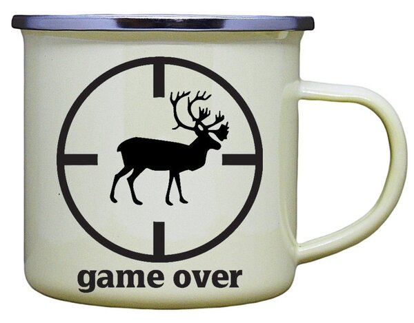 Plecháček s potiskem game over Barva: Růžová