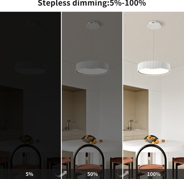 Brilagi - LED Stmívatelný lustr FALCON MODERN LED/30W/230V pr. 40 cm bílá + DO