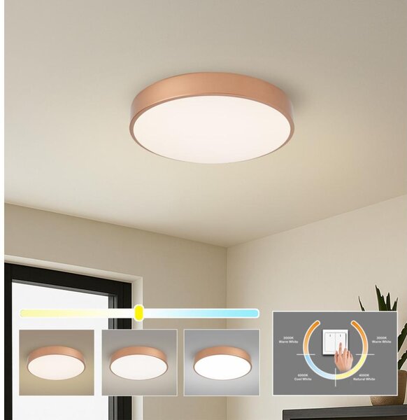 Brilagi - LED Stropní svít. POOL LED/48W/230V 3000/4000/6000K pr. 40 cm bronzová