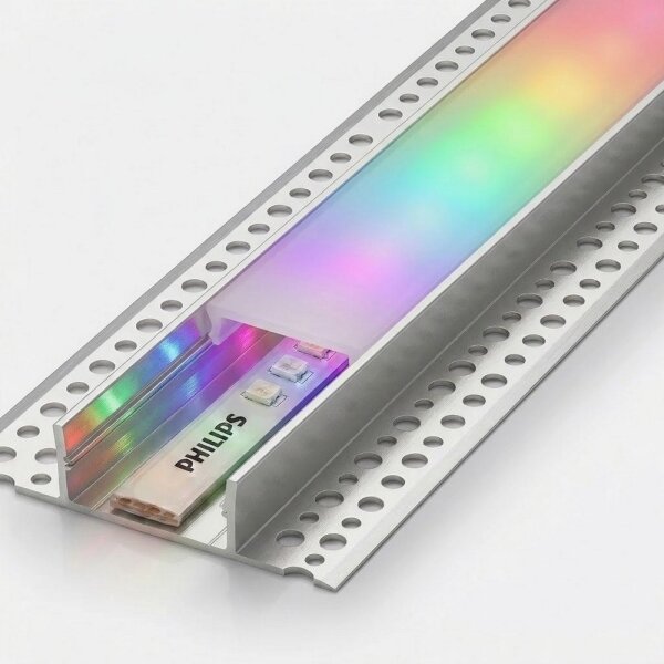 SADA 1x LED RGBW Pásek WHITE AND COLOR LED/20W/230V 2 m + 2x vestavný profil 1 m
