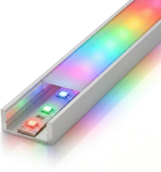 SADA 1x LED RGBW Pásek DIGITAL LED/9,6W/230V 3 m + 3x vestavný profil 1 m + DO
