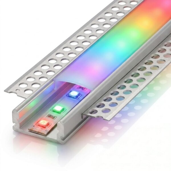 SADA 1x LED RGBW Pásek DIGITAL LED/9,6W/230V 3 m + 3x vestavný profil 1 m + DO