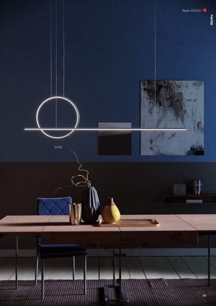 Redo 01-1735 - LED Stmívatelný lustr na lanku GIOTTO LED/46W/230V černá