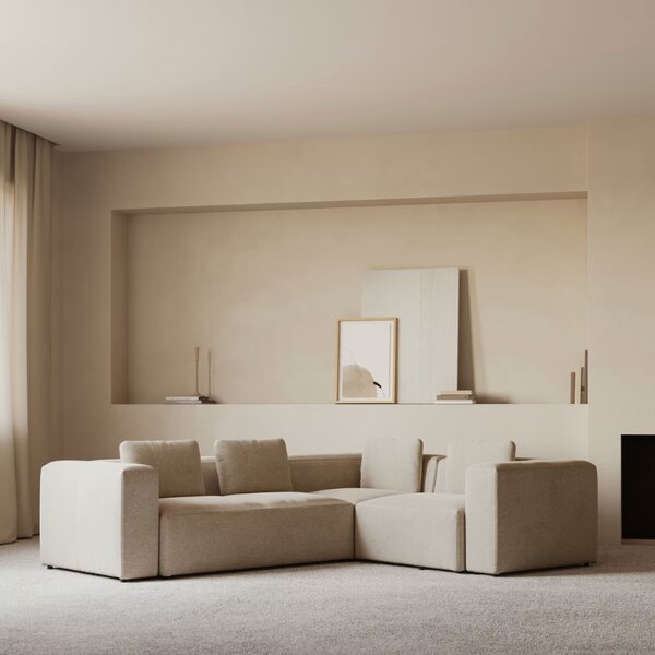 Kave Home Rohová pohovka Blok 290 x 230 cm, levá/pravá